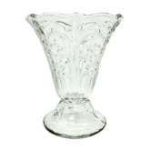 Vintage molded glass vase