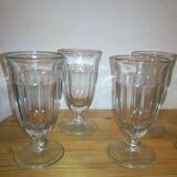 8 old wine glasses