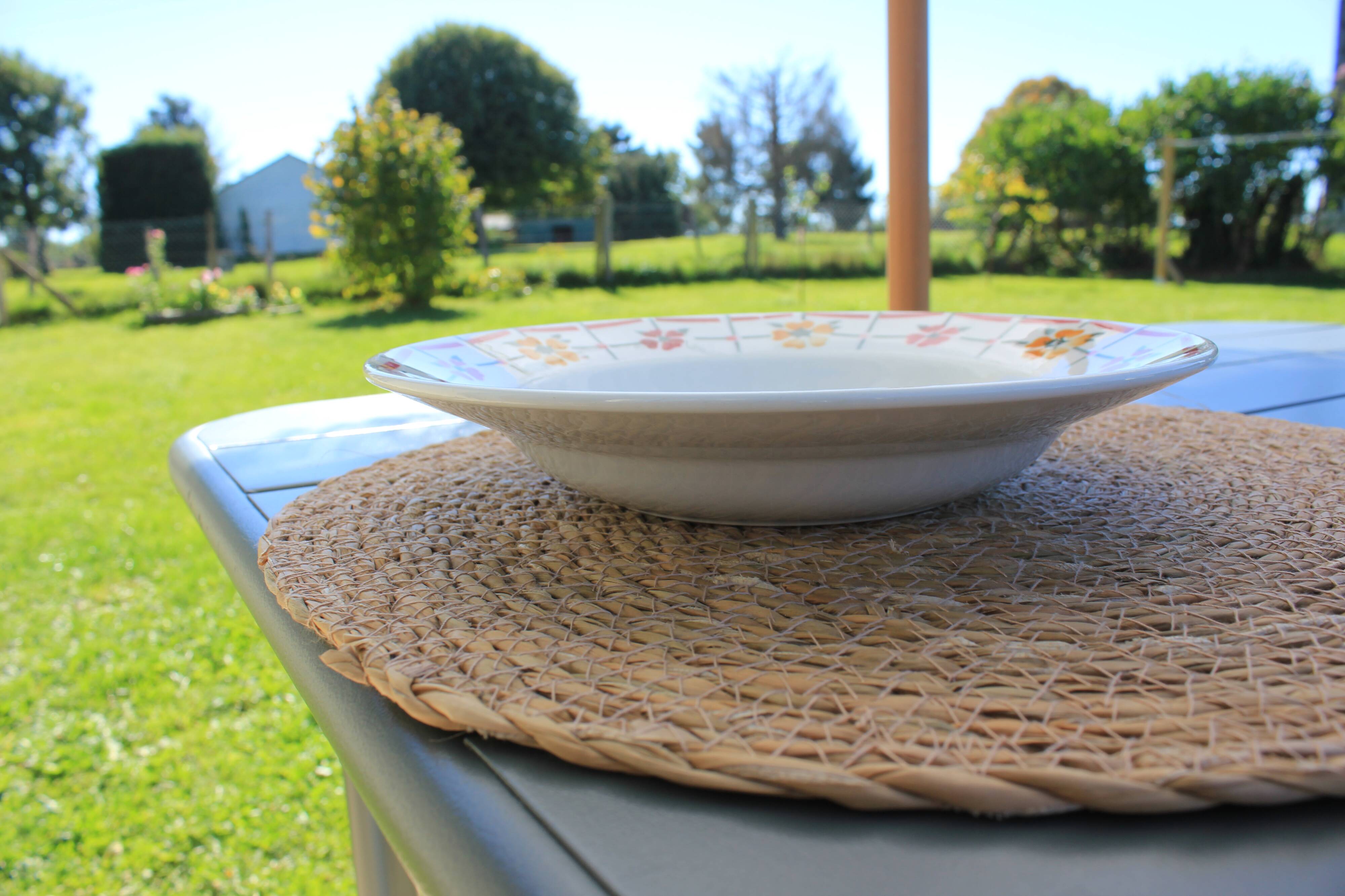 Set of 3 deep plates from Saint Amand