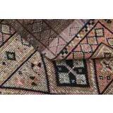1970s Vintage Turkish Oushak Handmade Wool Cotton Brown Runner Rug 83x290