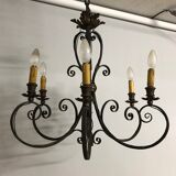Lustre en fer forgé