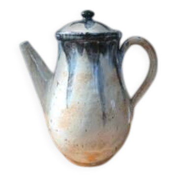 Cafetière en grès émaillé - Poterie d'art Biron - Céramique vintage