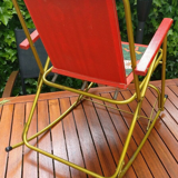 Rocking chair rocking vintage children's flesh