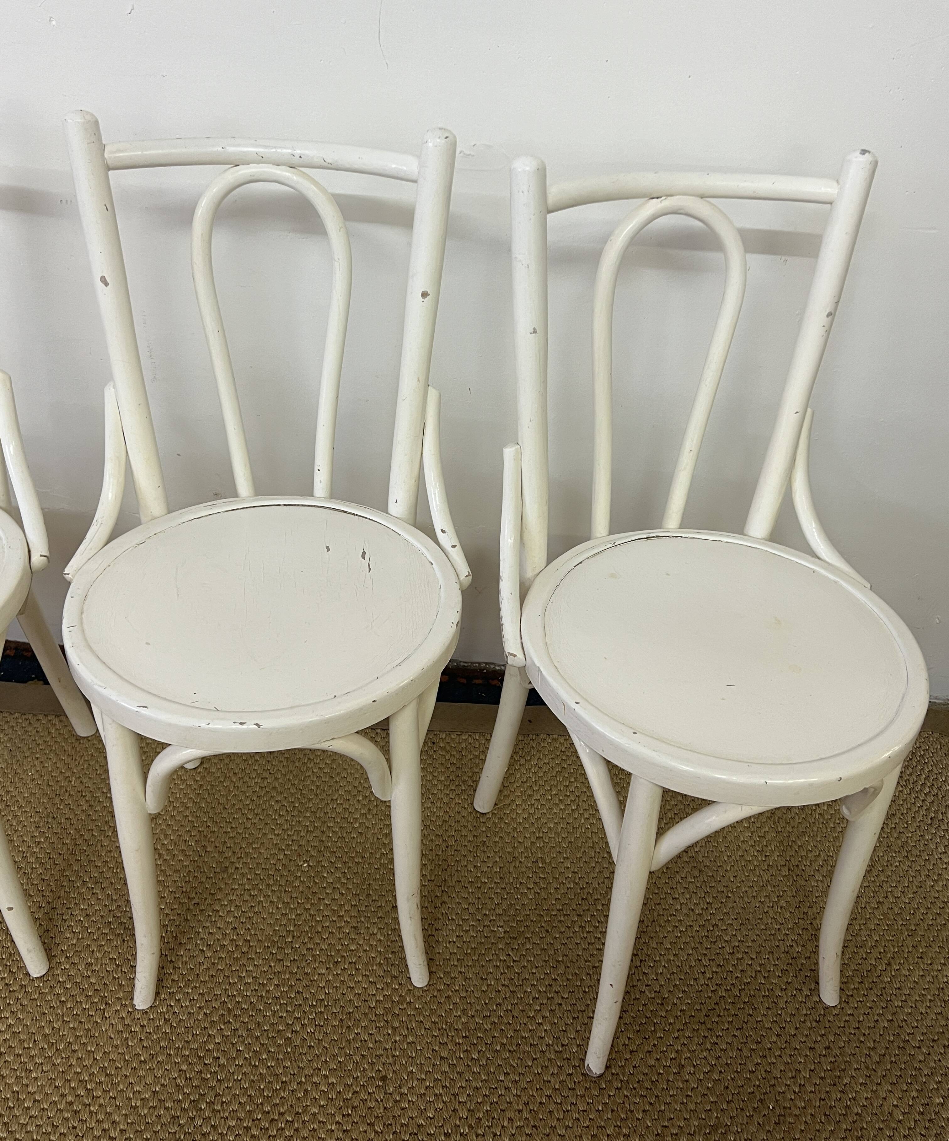 Set of 4 vintage bistro chairs