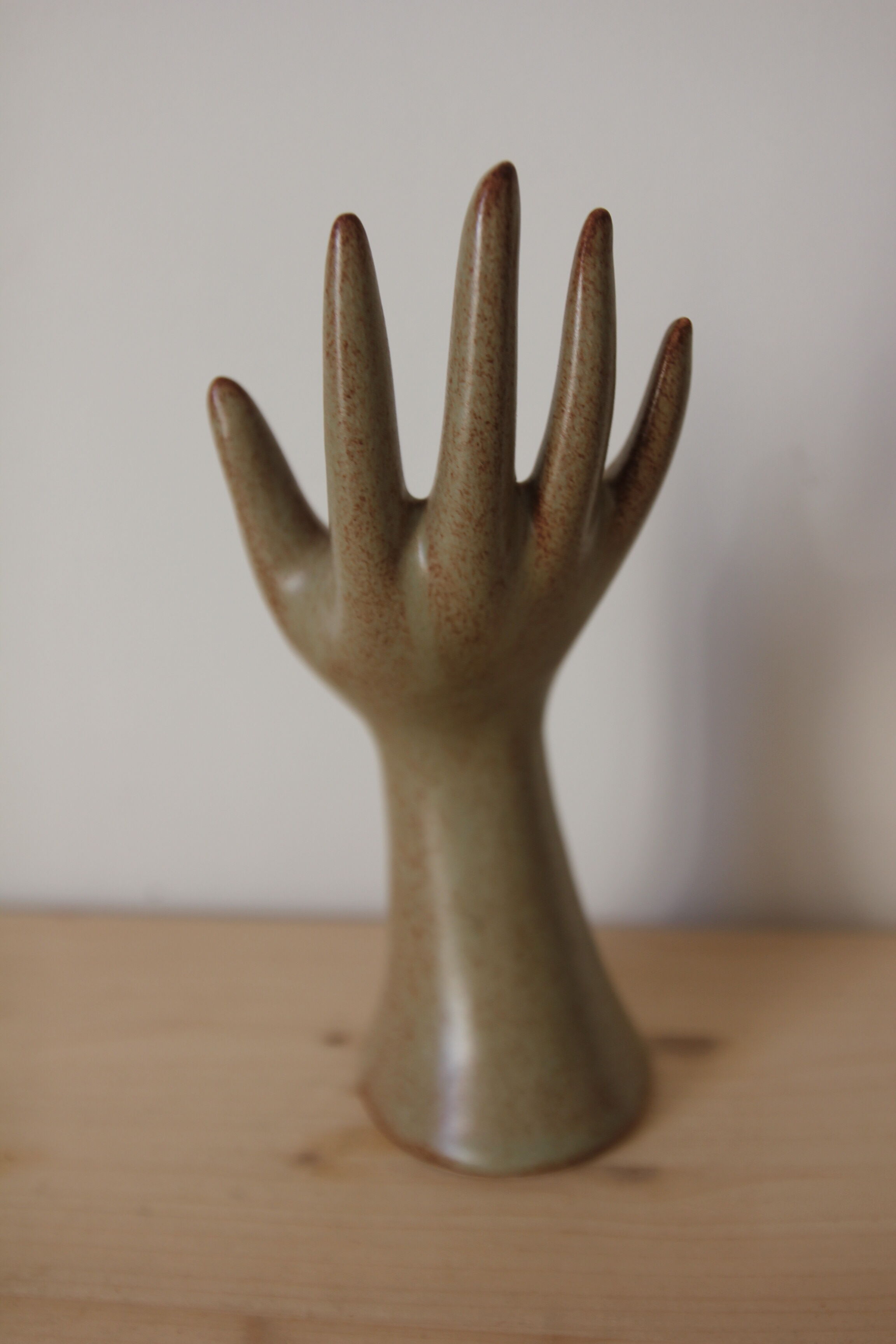 Hand with sandstone rings