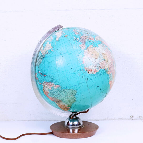 Globe terrestre lumineux, JRO Globus, 1960
