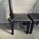 PAIR BLACK LEATHER ARCALLA CHAIRS FOR B&B ITALIA BY PAOLO PIVA - 1990'S