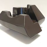 Brown Glazed Ceramic Trinket Bowl or Sculpture, Italy