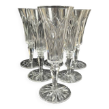 6 Flûtes à champagne Saint Louis service Camargue