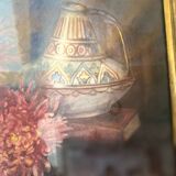 Painting of a bouquet of dahlias, 1900s