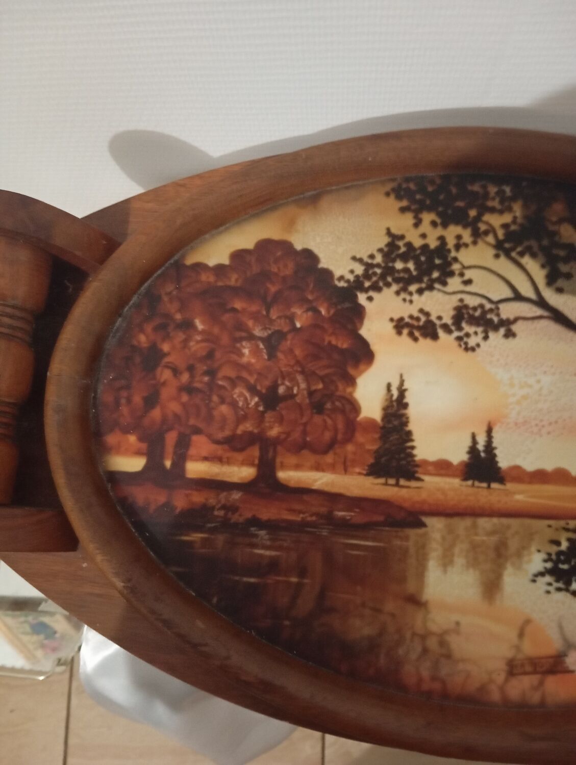 Art Deco plateau signed Germonde