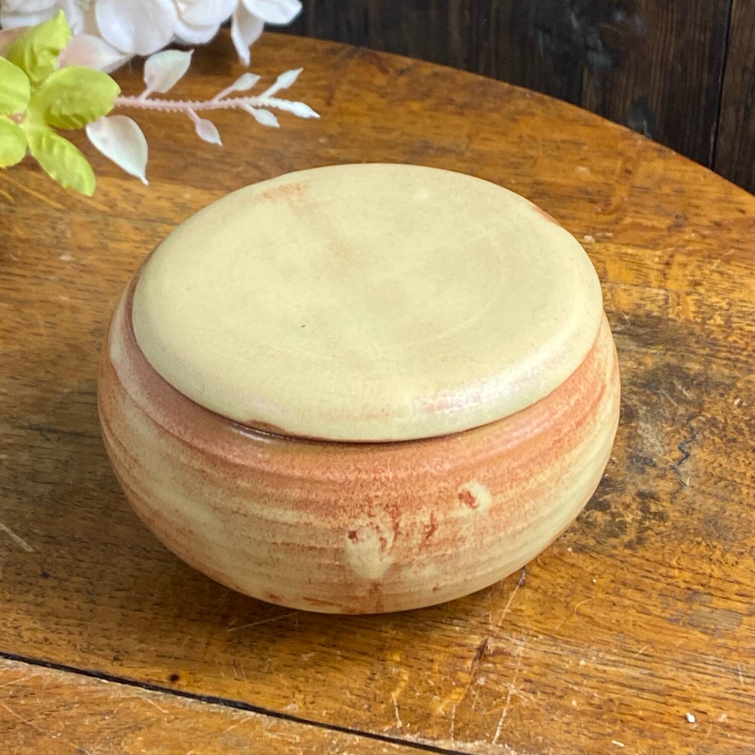 Sugar bowl, glazed stoneware sweet jar