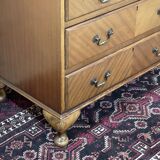 English secretary from the 1950s in mahogany