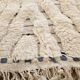 BENI OUARAIN RUG WHITE - MOROCCAN BERBER RUG HANDWOVEN - Thick wool