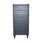 Semainier, high Dresser dark grey vintage