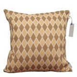 Amber geometric pattern cushion cover - 50 x 50