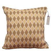 Housse de coussin motif géométrique ambre - 50 x 50