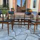 4 Scandinavian black leatherette chairs