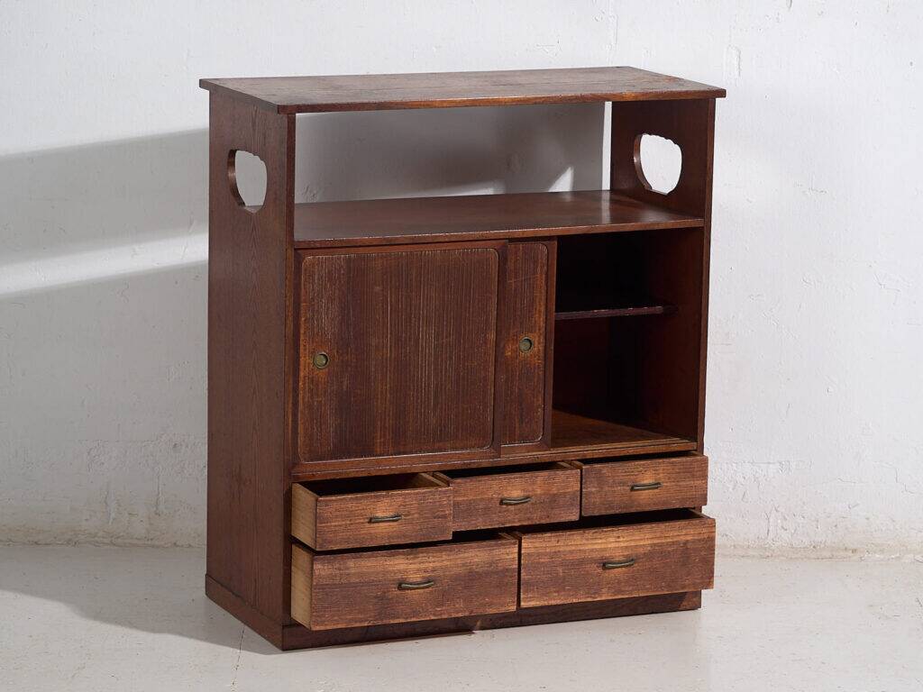 Petite commode japonaise ancienne – période Showa (c.1926-1970) #11