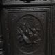 Hunting buffet XIX Louis XIII oak, cabinet curiosity showcase library