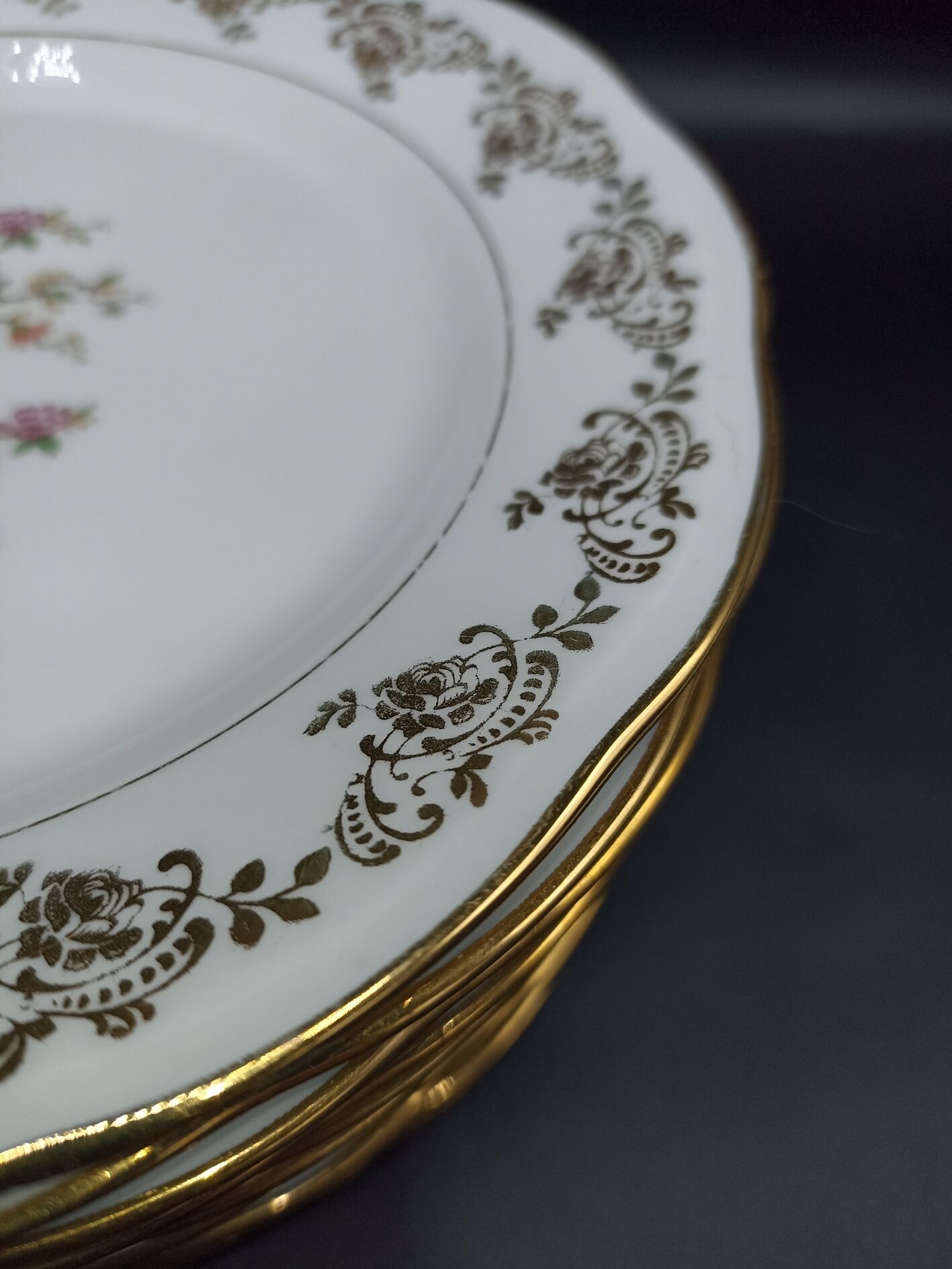 Haviland and SFP dessert service - birds of paradise