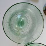 Bubbled foot glasses 16 cm