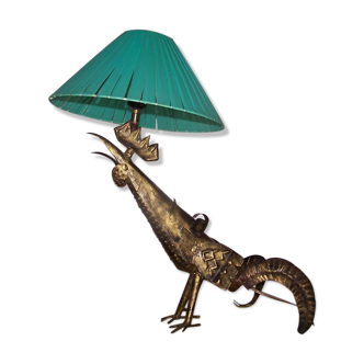 Lamp Zoomorphic Rooster metal 50s