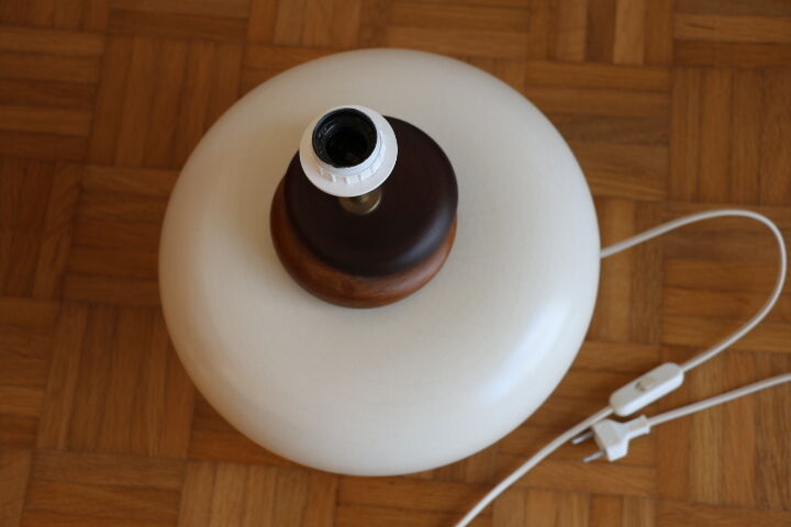 Kostka ceramic and wood lamp foot 400mm