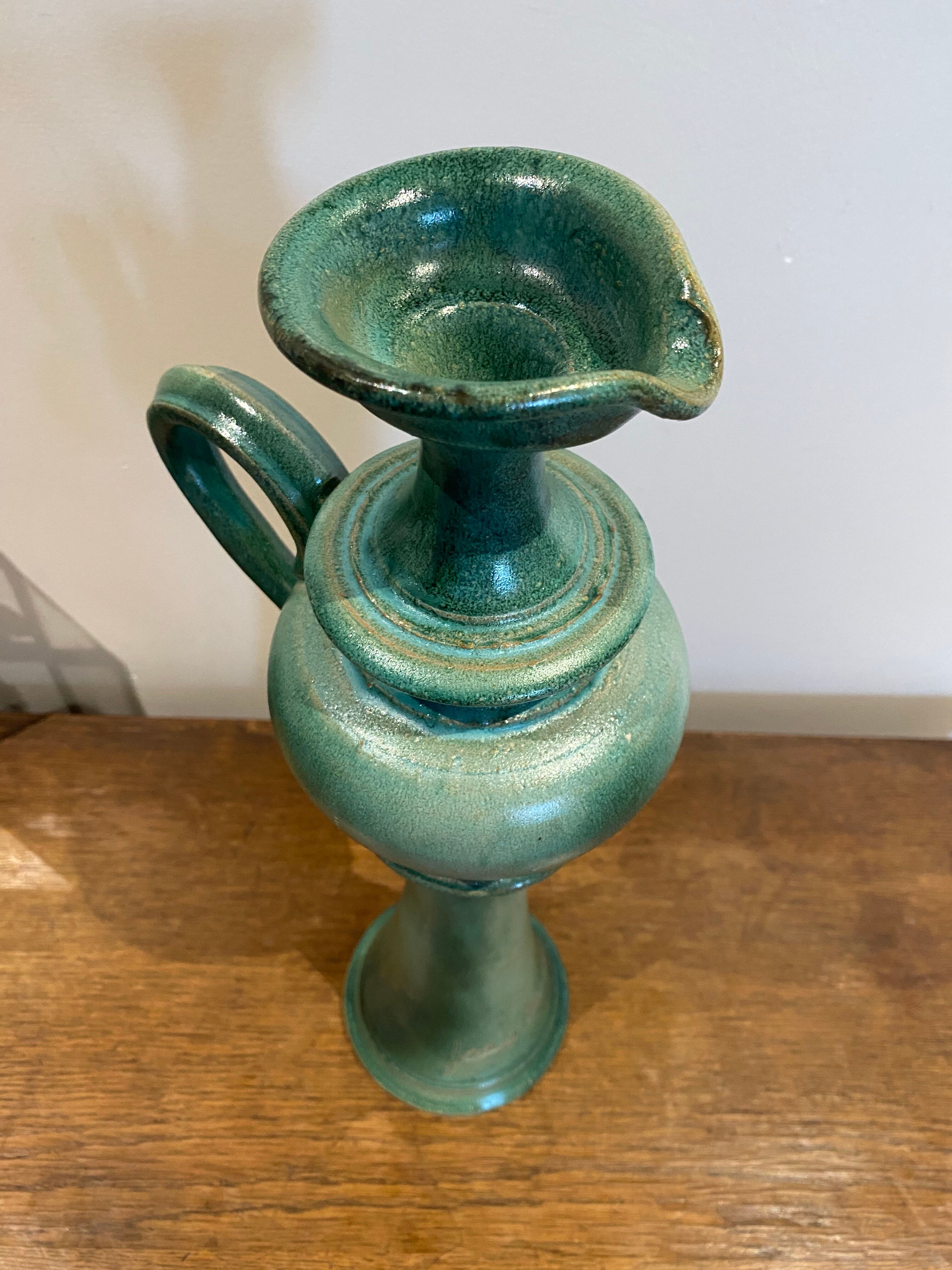 Large ceramic pitcher Jean Marais