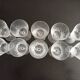 Lot de 10 verres à eau en cristal