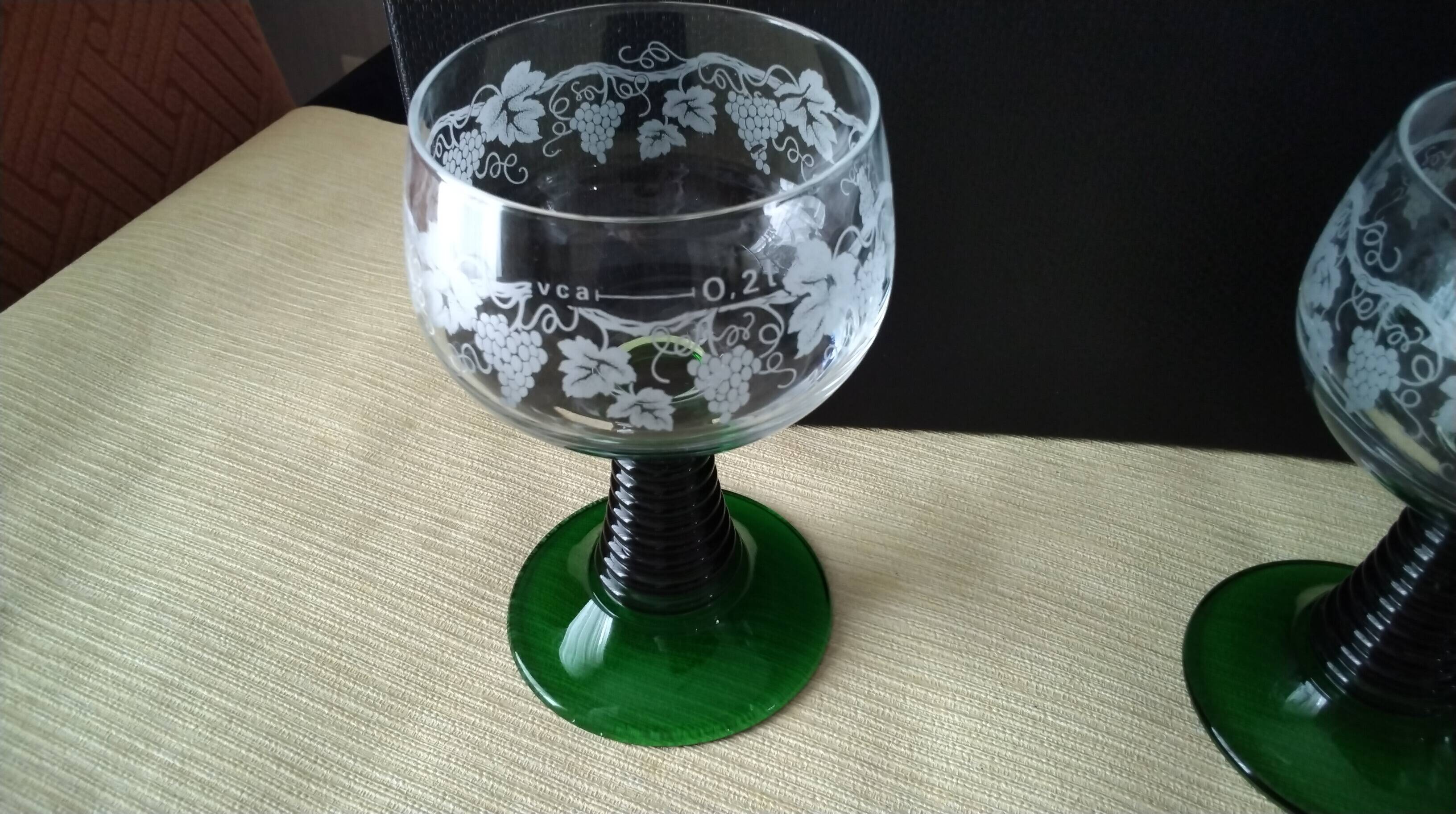 6 large tasting glasses for Alsace wine