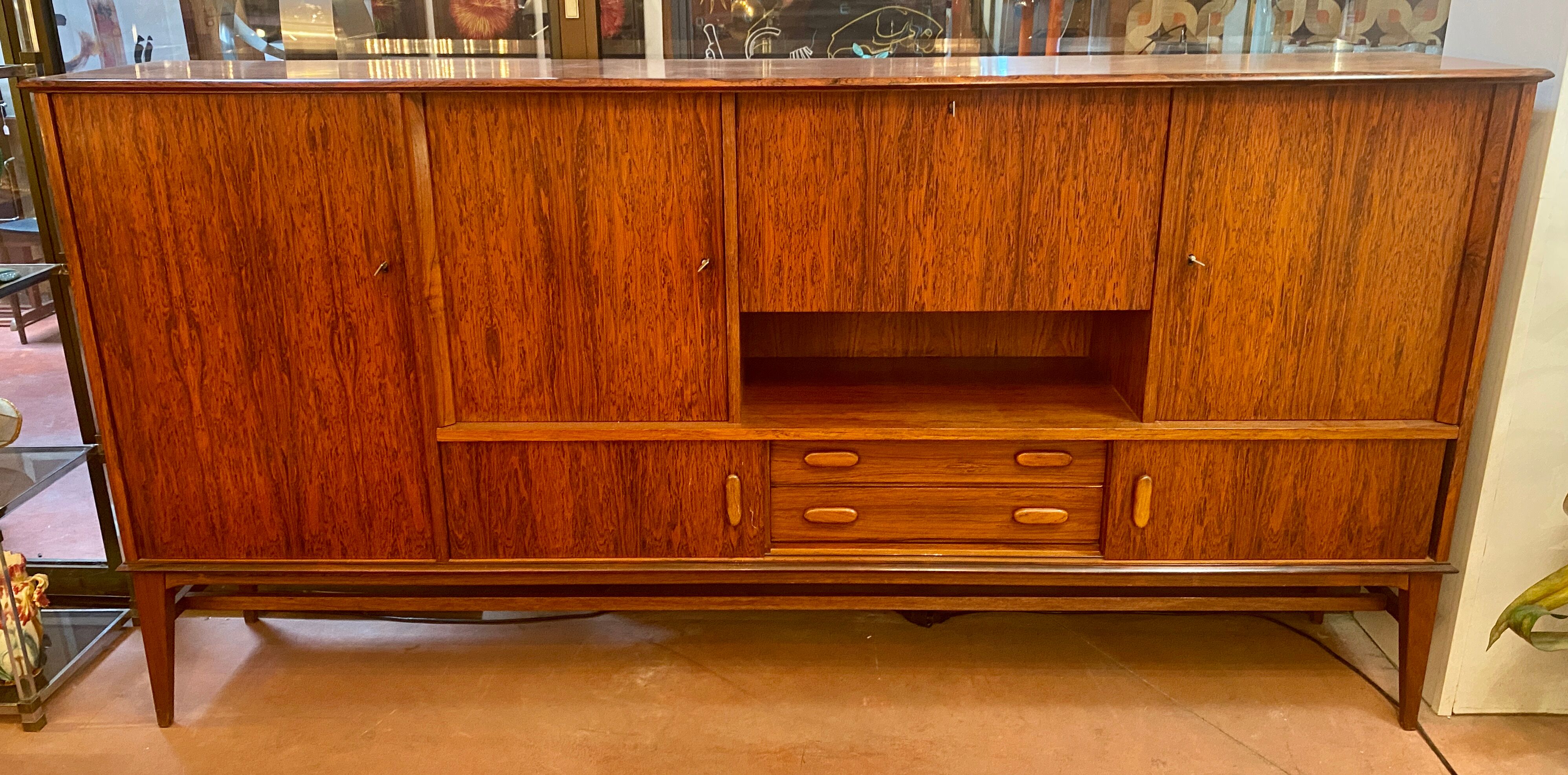 Scandinavian row high rosewood rio for arno circa 60