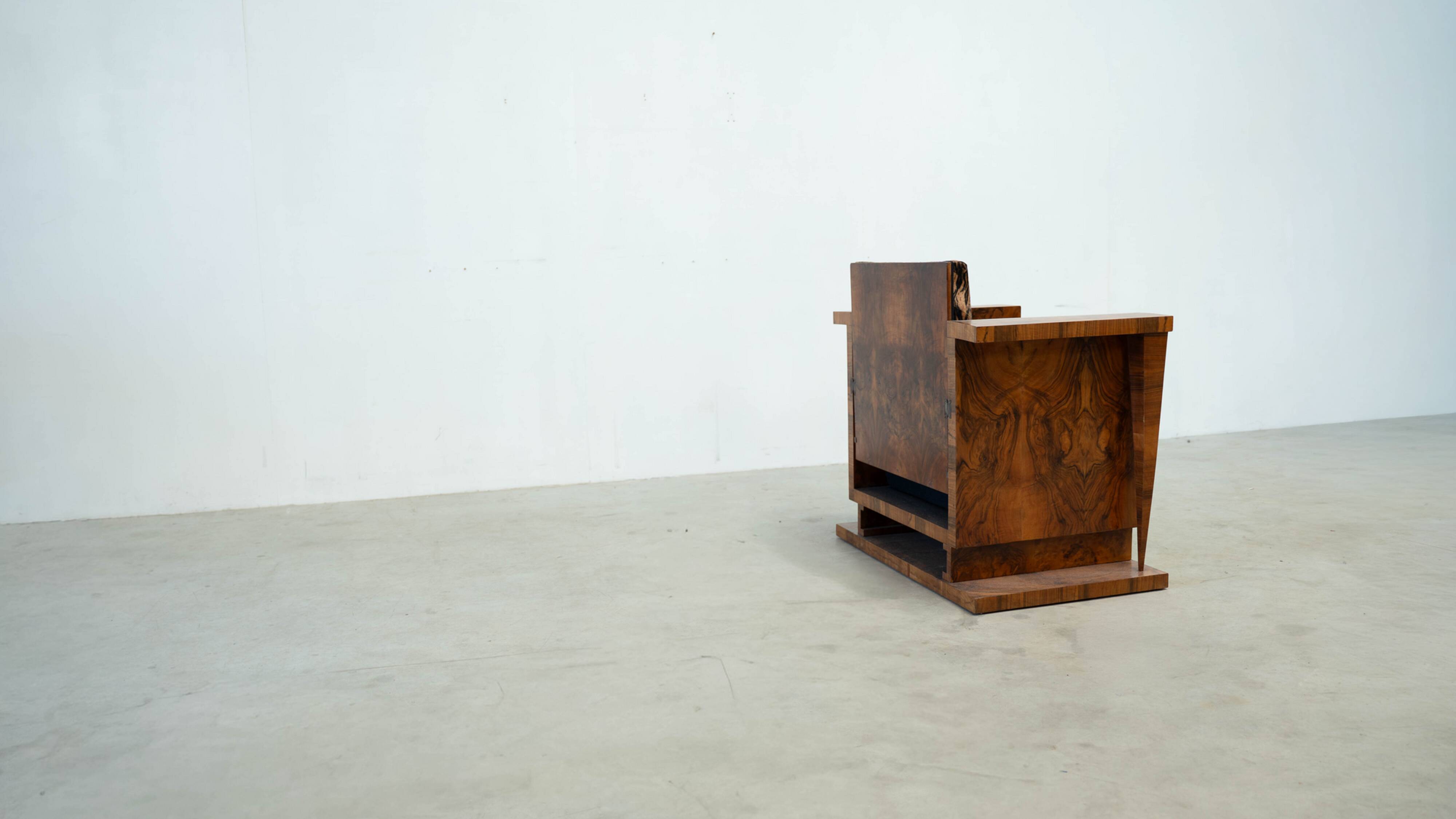 Set of two Art Deco lounge chairs