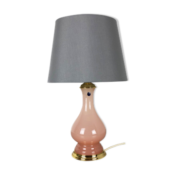 Murano glass "rose" table desk light Cenedese Vetri 1960s