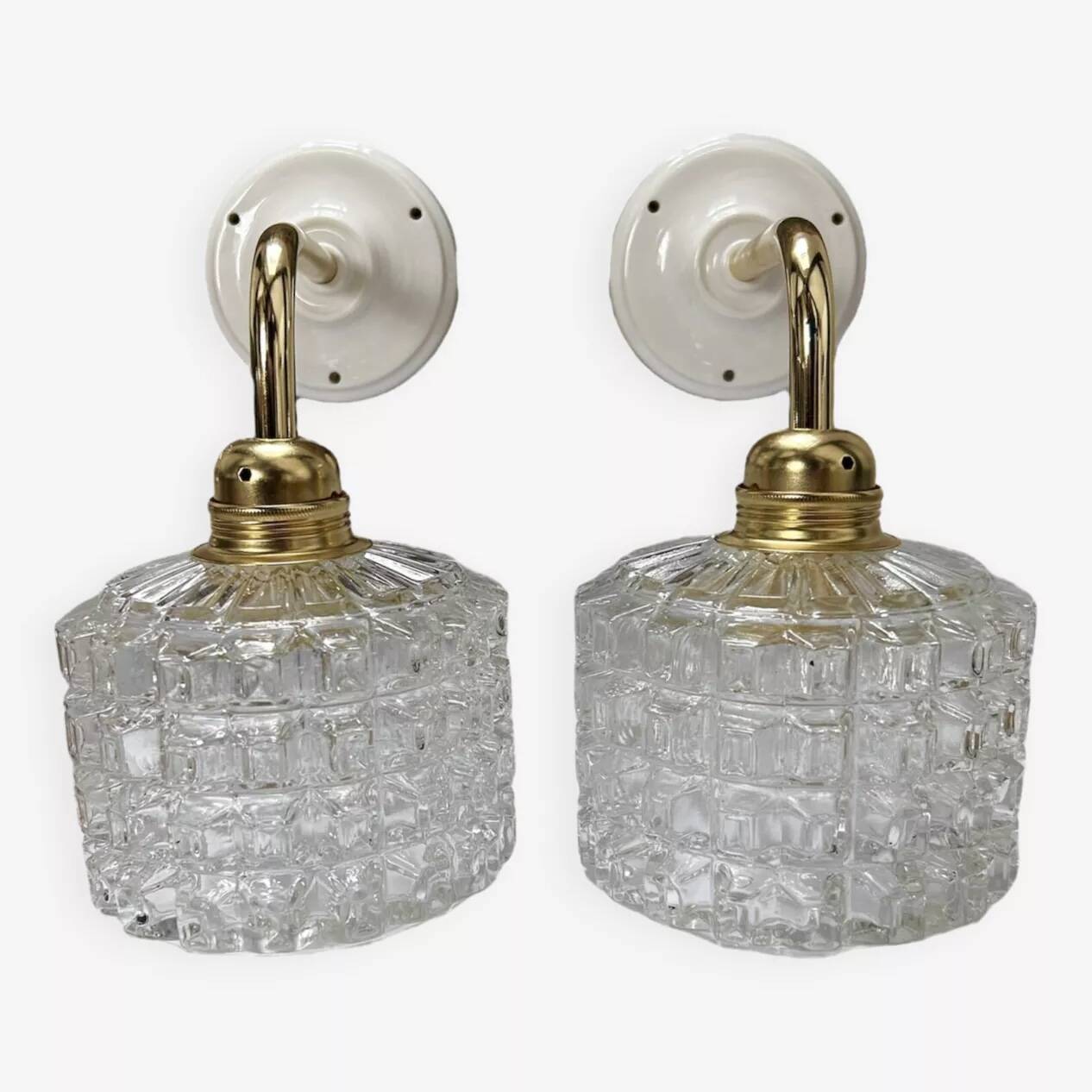 Scandinavian glass wall lights