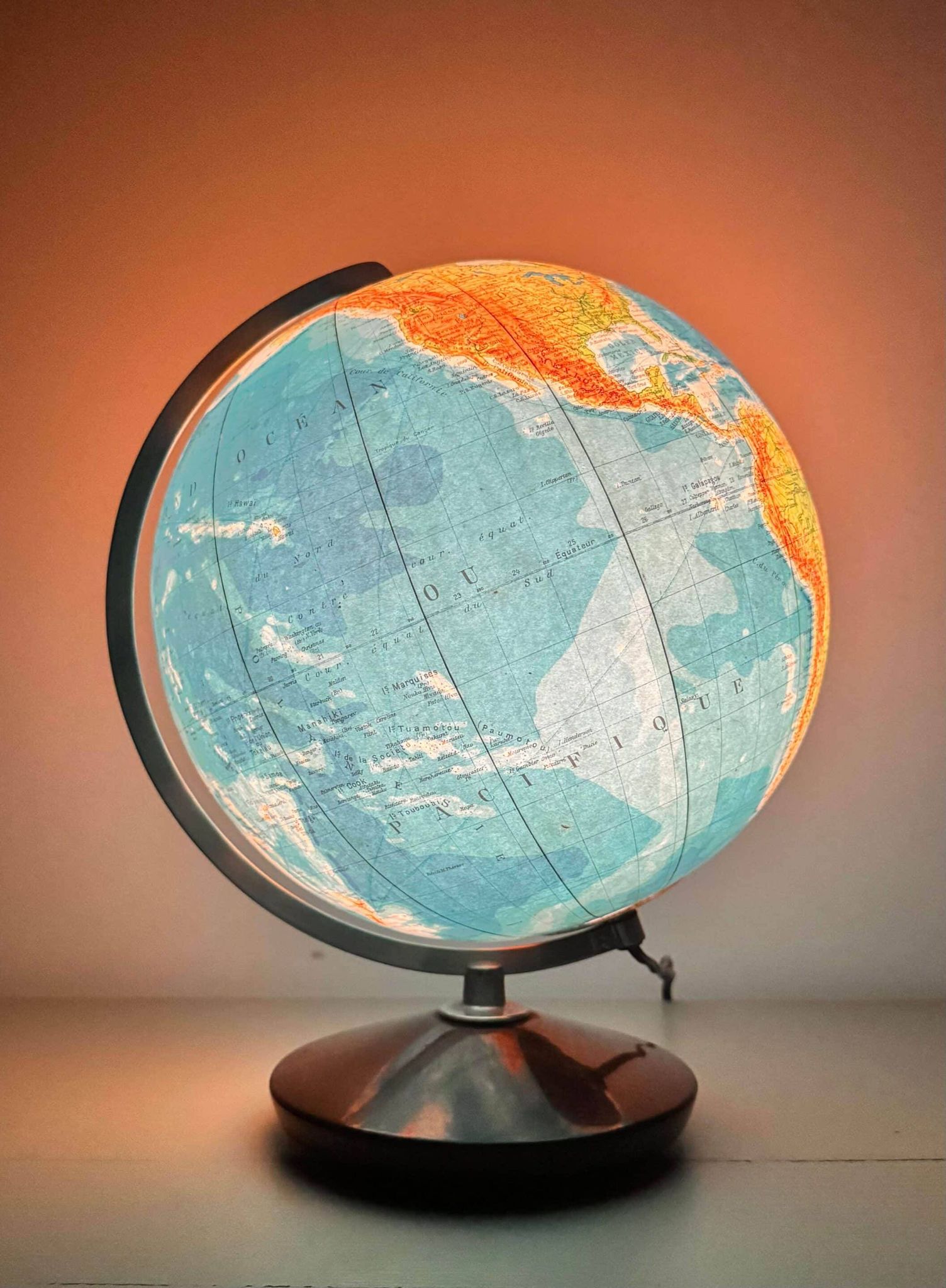 “Columbus” terrestrial globe duo, circa 1960