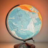 Duo globe terrestre « Colomb », vers 1960