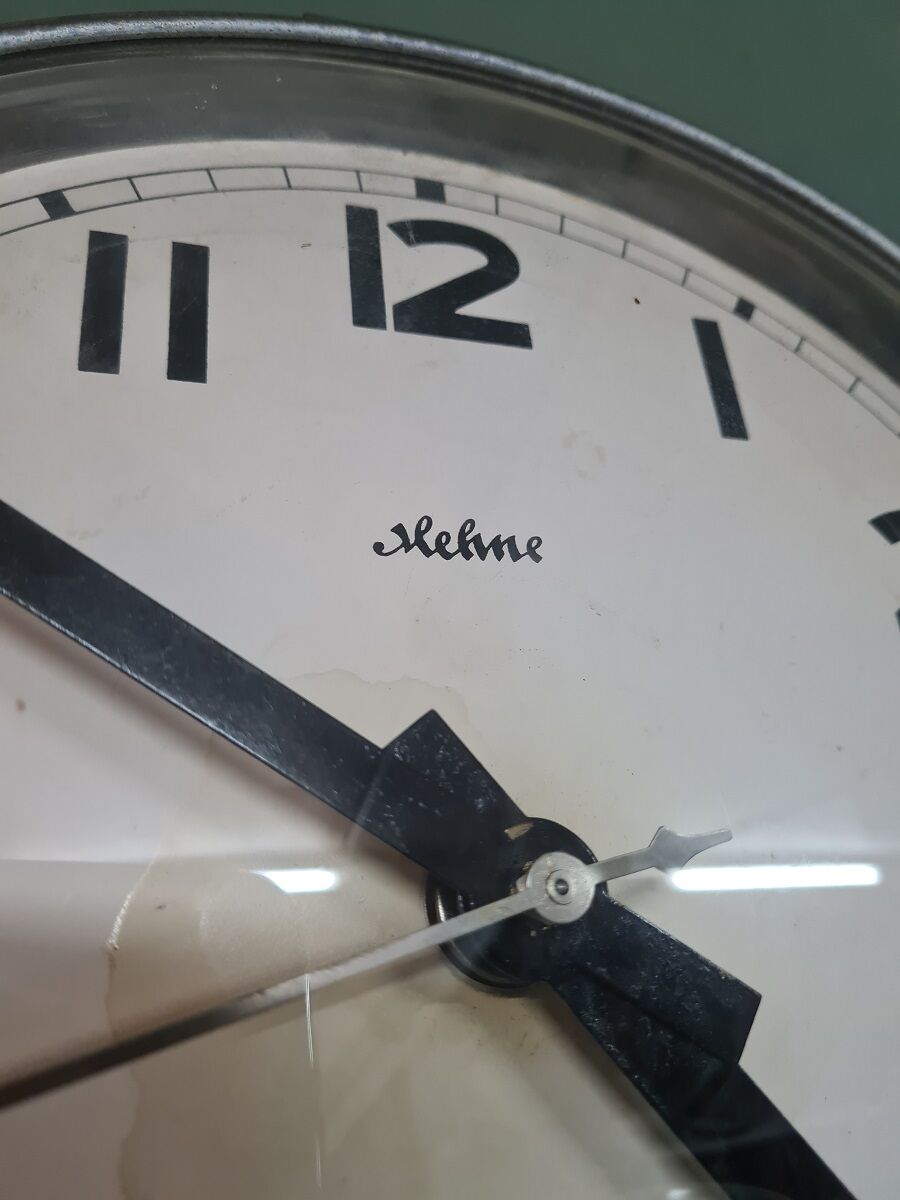 Vintage german hehne wall clock 1950