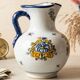 Vintage pitcher / jug in Talavera earthenware – "El Carmen" – Floral decor f
