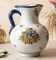 Vintage pitcher / jug in Talavera earthenware – "El Carmen" – Floral decor f