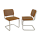 2  chairs Cesca by Marcel Breuer, italy, 1970s
