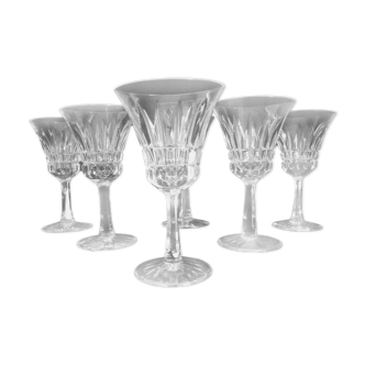 Villeroy & Boch - Lot de 6 verres à apéritif Art Déco en cristal taillé