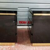 Lacquer black beside tables
