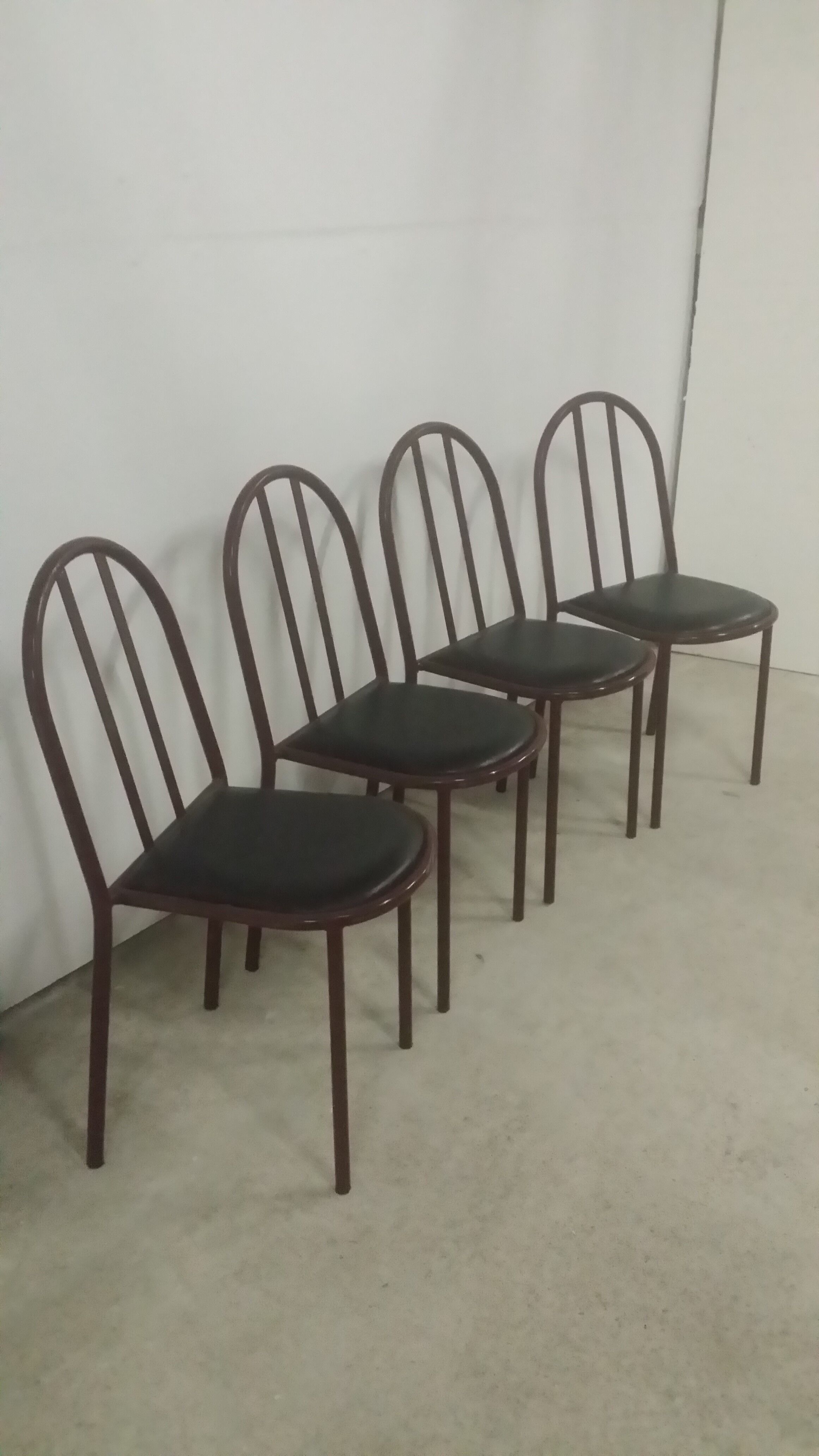 lot of 4 Chairs Mallet Stevens