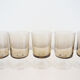 Lot of 11 Luminarc 1970 black smoked glass wine glasses