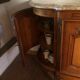 Buffet led cherry style louis XV marble tray