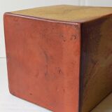 Vintage Scandinavian enamelled earth soliflore vase