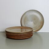Set of 6 dessert plates Grès du Marais