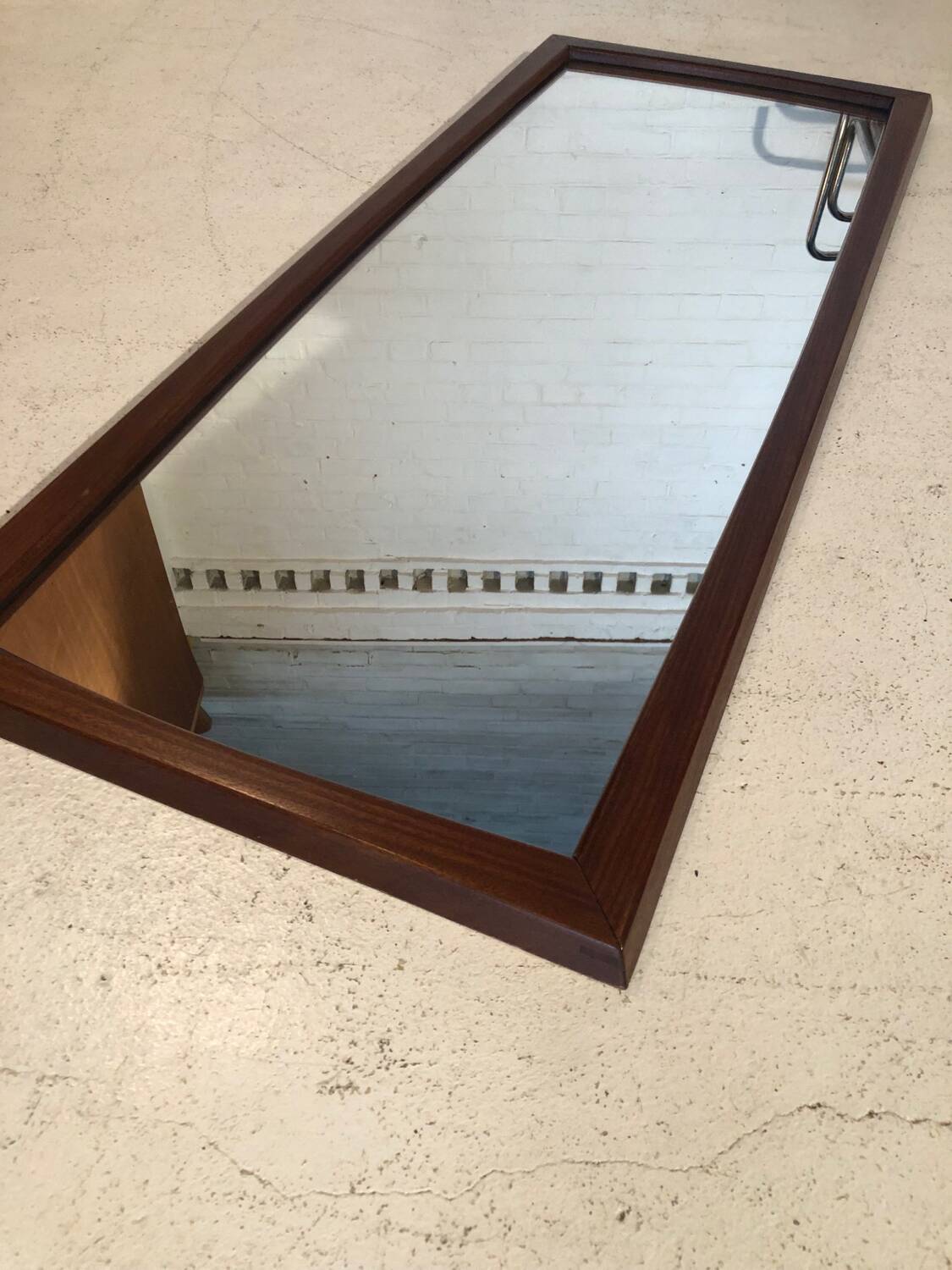Scandinavian teak mirror circa 1960