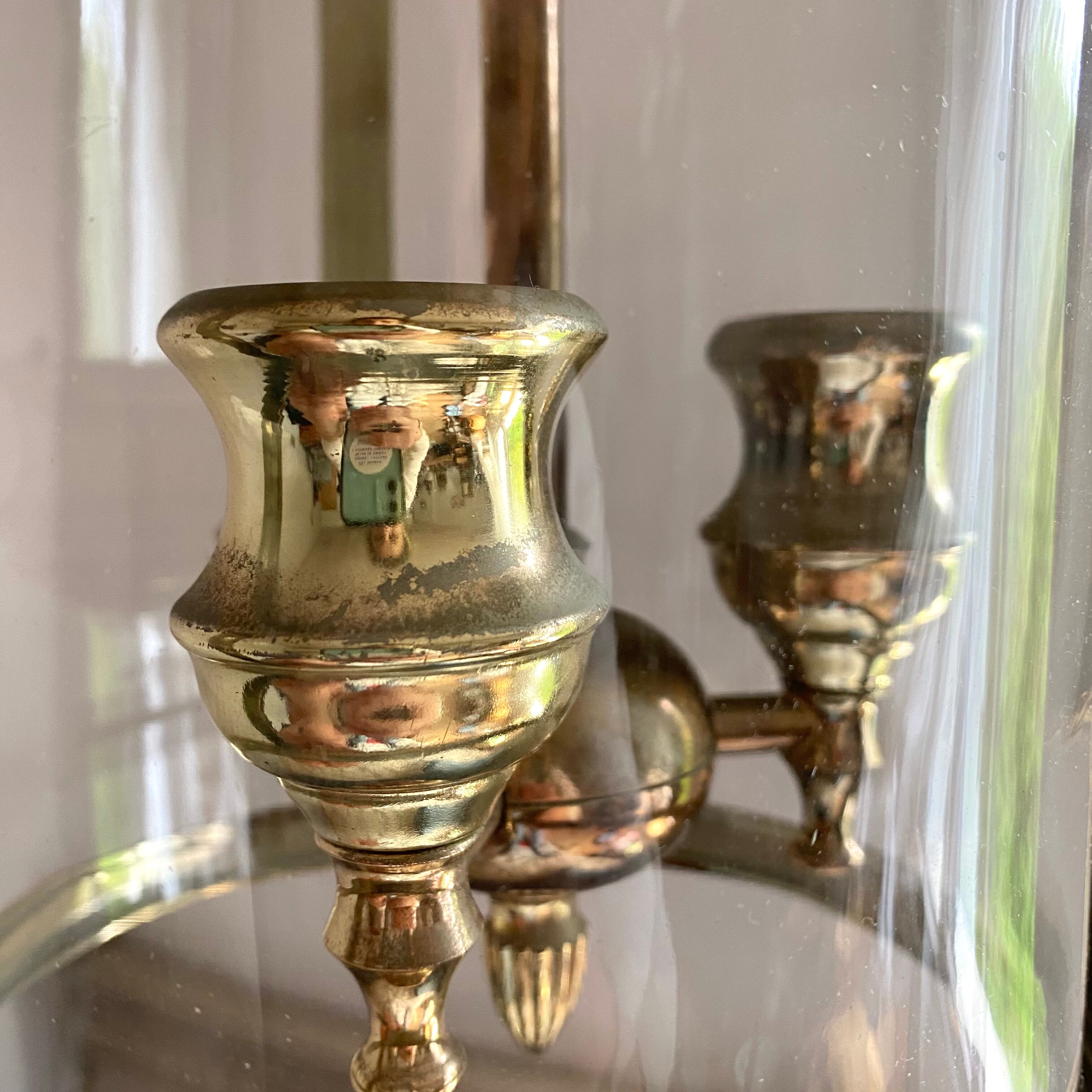 Golden lantern pendant lamp